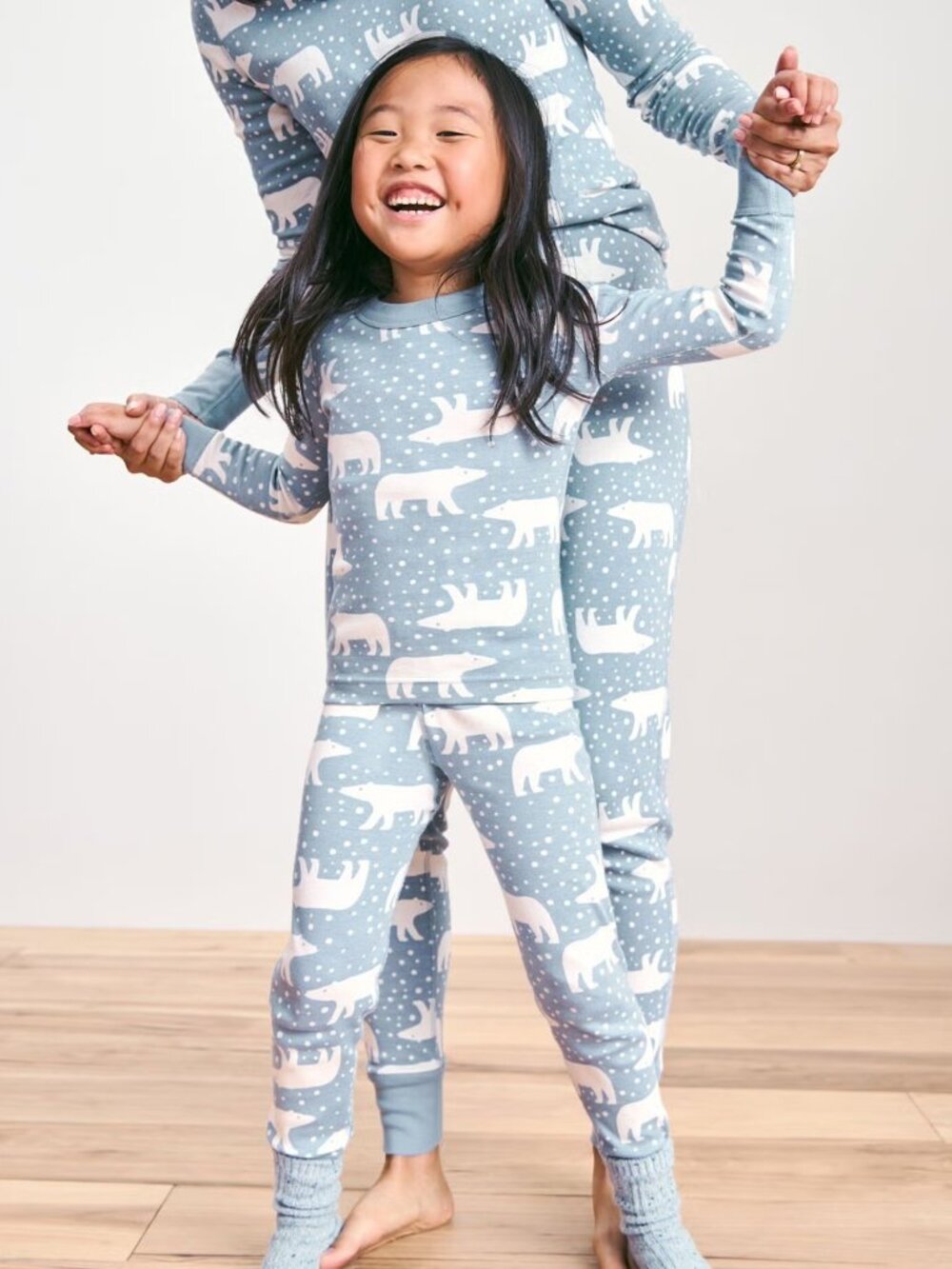 Holiday HannaJams™ Pajama Set Snowy Polar Bear on North Air - 4T-$55->$28-1